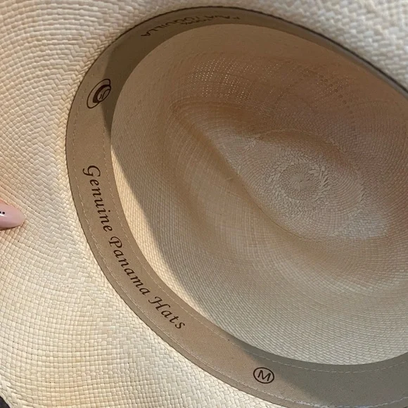 Handmade Genuine Panama Hats 100% Toquilla Straw Fiona Fedora Sz M UNISEX